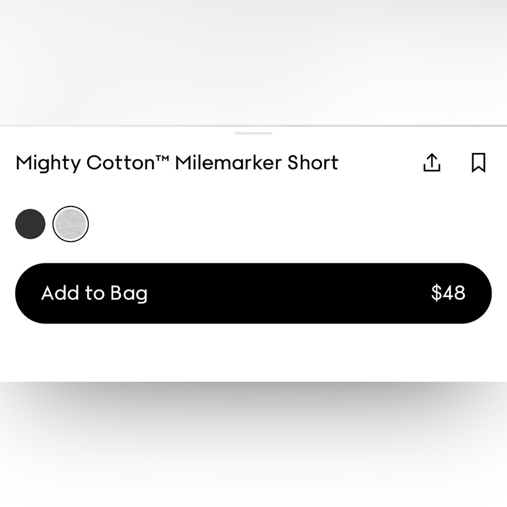 Aritzia Mighty Cotton Milemarker Short - Picture 4 of 4
